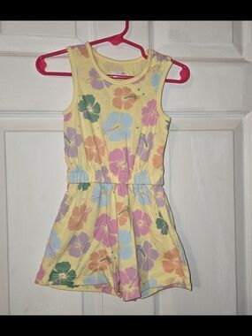Garanimals Girls' Yellow Floral Romper - Summer Print SZ 2T
